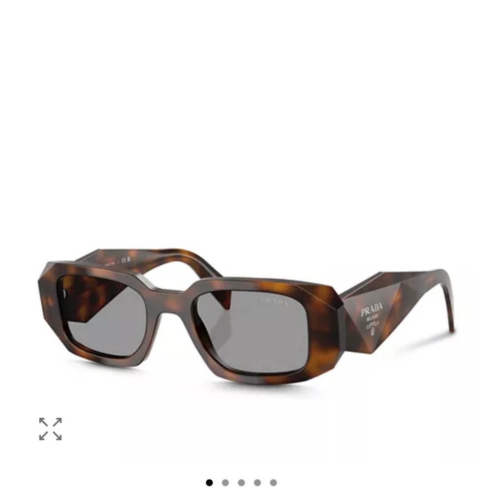 BRAND NEW * Prada Brown Geometric Sunglasses